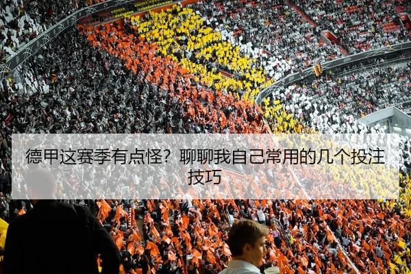 德甲这赛季有点怪？聊聊我自己常用的几个投注技巧